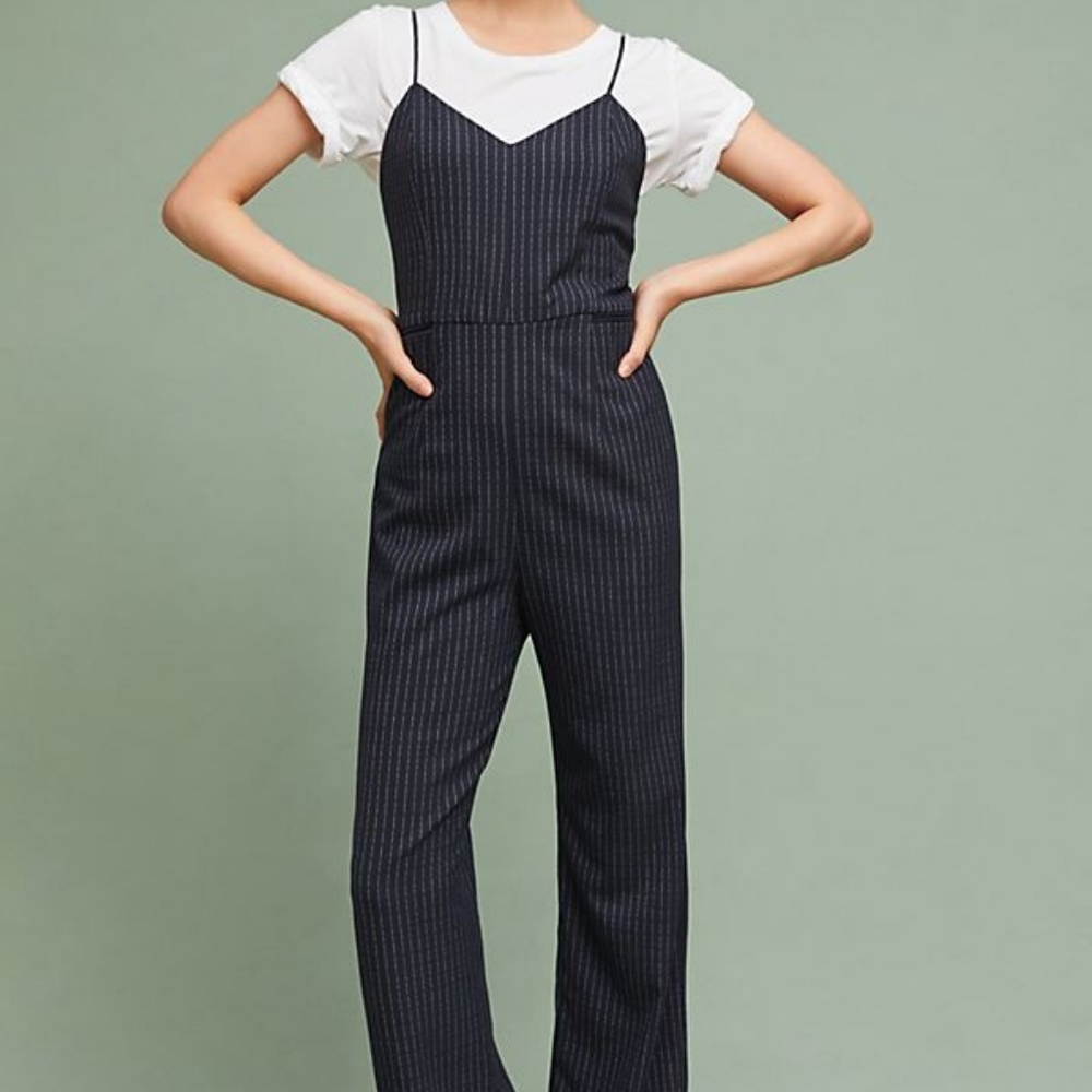 The Essential Pinstriped Jumpsuit